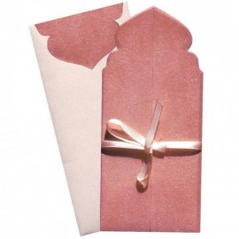Faire-Part mariage - Porte orientale en fibre de soie rose