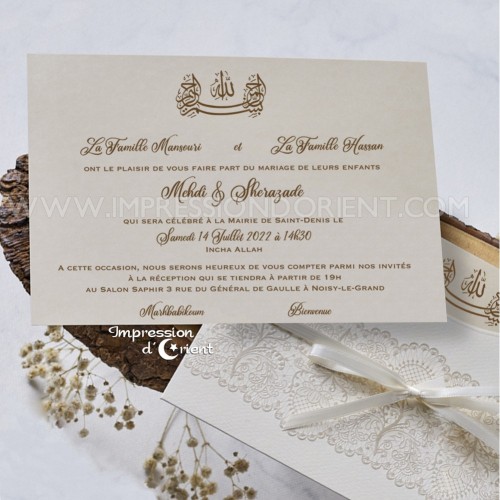Alma - Sample. wedding invitation