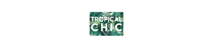Faire-part tropical chic